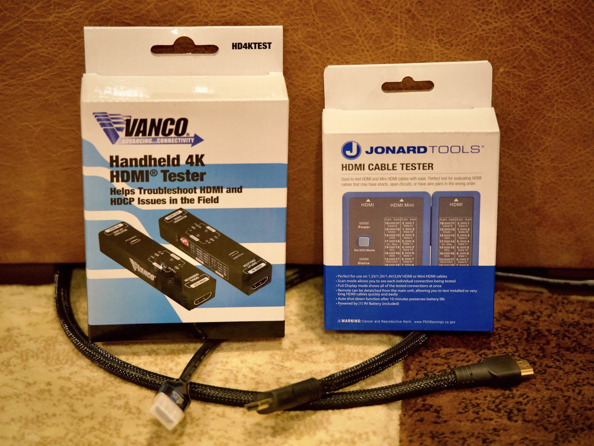 Connectronix's tweet photo. Proper HDMI cable testing and verification are essential for ensuring the delivery of high-quality audio and video signals in any AV system installation.
@Vanco1AV
@JonardTools
#Vanco #VancoInternational #Vanco1 #Jonard #JonardTools
#HDMI #HDMI4K #HDMI8K #HDMITester #4K #8K https://t.co/umVCXC4t2N