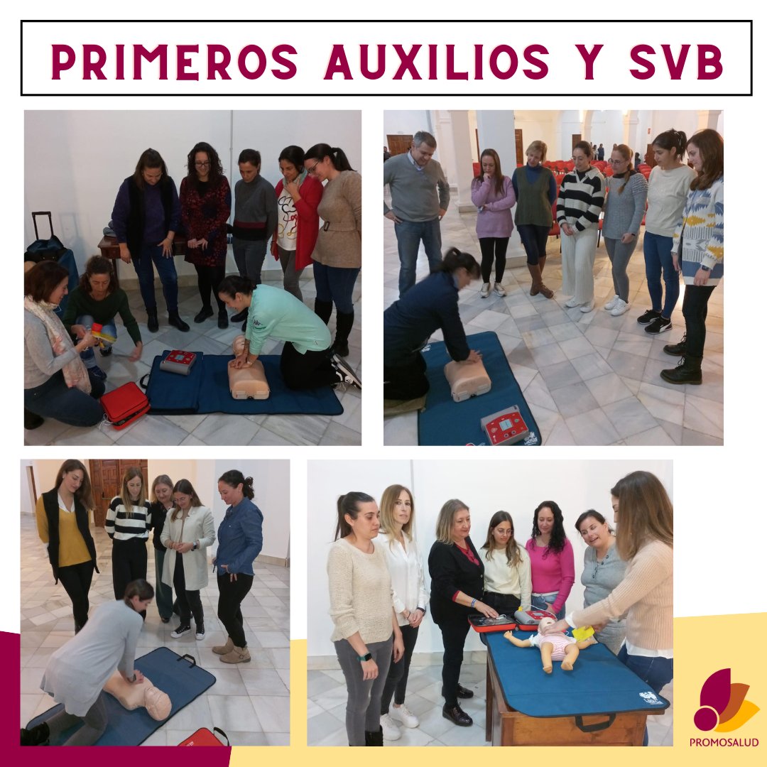 ayto_promosalud's tweet photo. Primeros Auxilios y SVB para el profesorado de los centros educativos de Sevilla @sanmiguelnervion @vedrunanervion @iesciudadjardin @escuela_pino_montano_norte @cbeateriofest @escuelainfantilsunnyschool @edumundischool @sopenasevilla y CEE Arco Auxilia https://t.co/WBMlxg0wjO