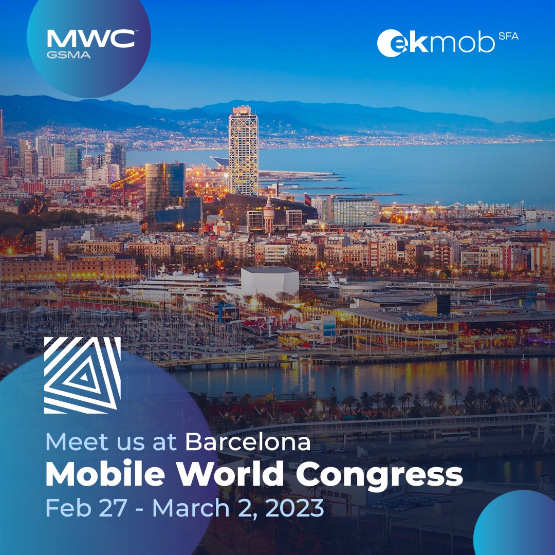 We're going to #MWC23! We want to hear your needs and answer your questions, so come meet us.

#ekmob #ekmobsfa #mwcbarcelona
