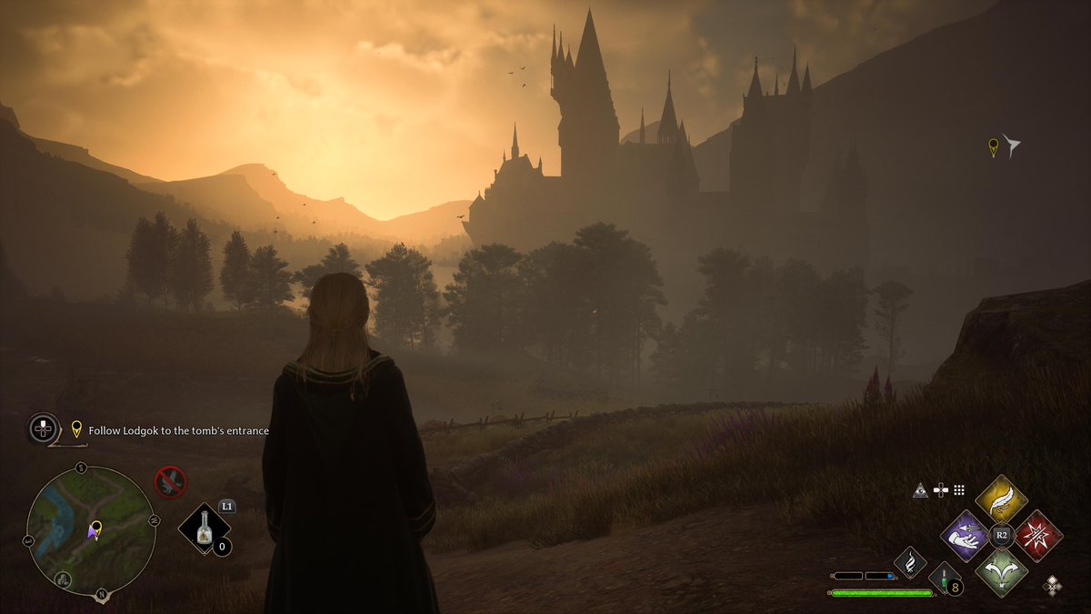 ahmshere's tweet photo. #PS5Share, #HogwartsLegacy this game is so beautiful https://t.co/baOlkBevBs