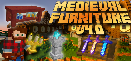 Medieval Furniture Addon V4.0 (Light Blocks) - mcpedl.com/medieval-furni… - By EndXenoc MCPE