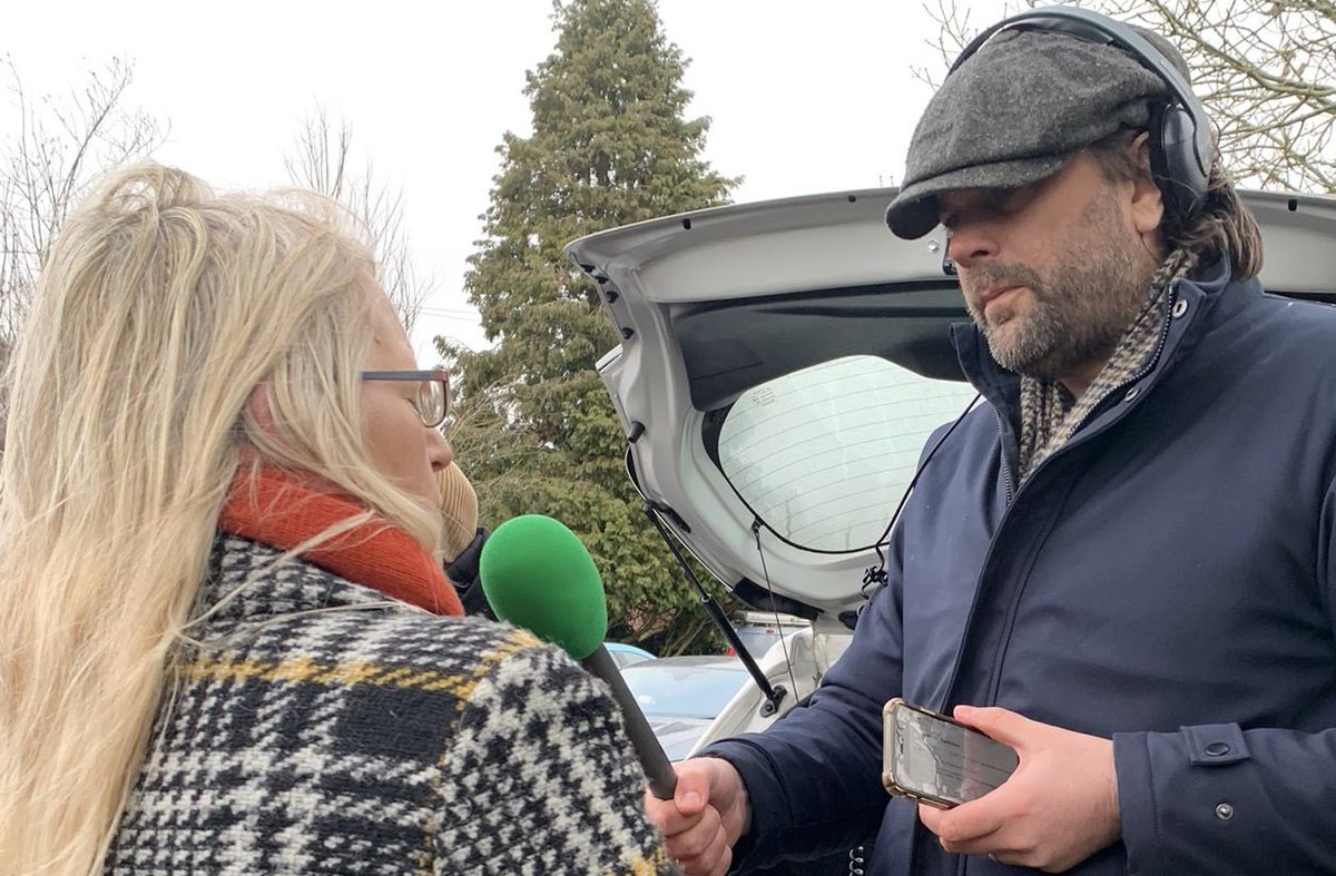 Out at #HartsFarm this morning with @bushey_little @BBC3CR & @JustinDealey ahead of tonight’s @HertsmereBC planning committee to #savethegreenbelt