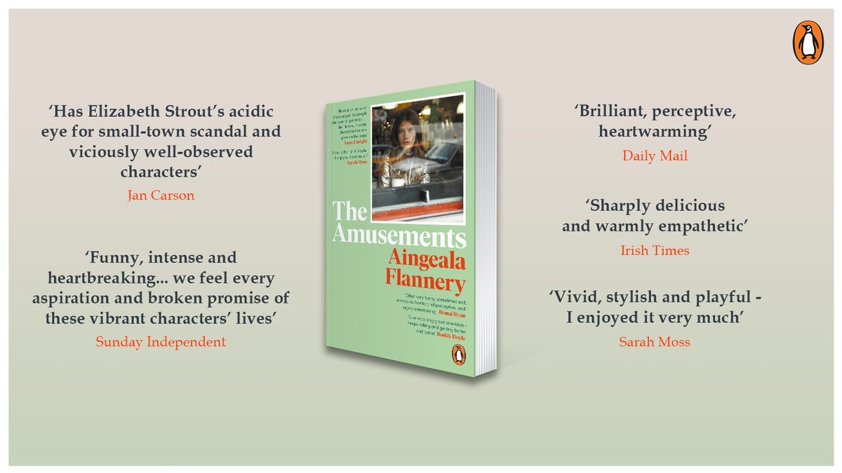 missflannery's tweet photo. PUBLICATION DAY! The paperback of my novel #TheAmusements 🌊🎡🍦is out today. The new cover has major 'one that got away' vibes. Thanks to the brilliant team @penguinbooksireland! https://t.co/F63D0I6HVv