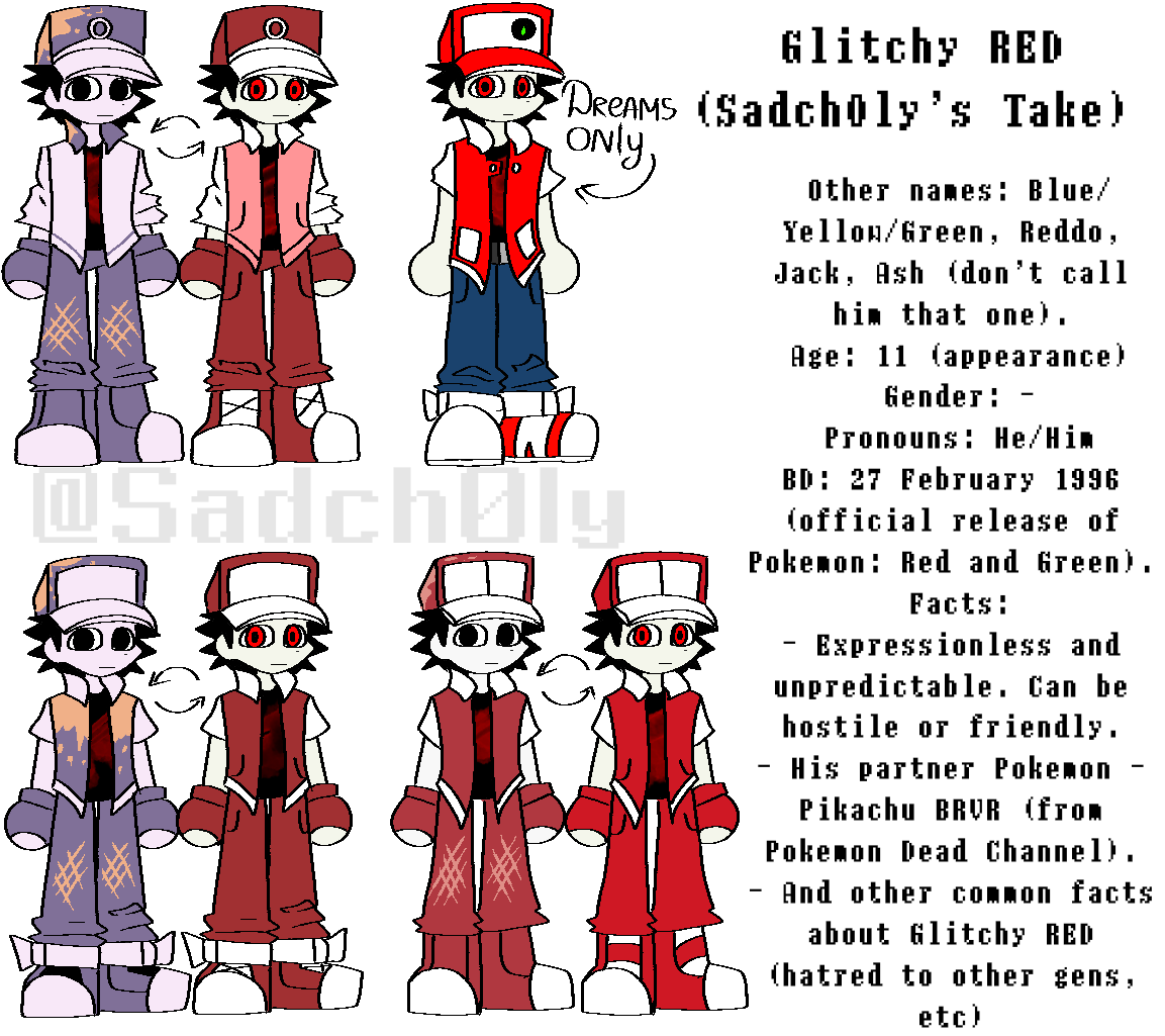 01megabean23's tweet photo. #GlitchyRed #Pokepasta https://t.co/QzljulN6qh