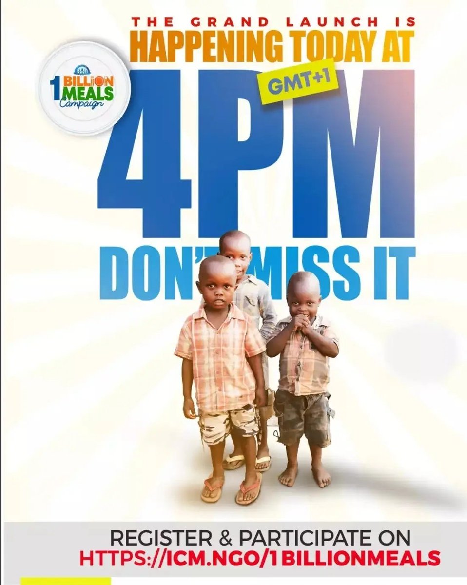 InnerCityHQ's tweet photo. Give meals from as little as 1$
Website https://t.co/ZvrLmL6ChO👉donate
#1BillionMealsCampaignActivated
#FoodEverywhere
#1Billionmealscampaign
#1BillionMeals
#EveryChildIsYourChild
#EndChildPovertyNow https://t.co/lvd0DiaARZ