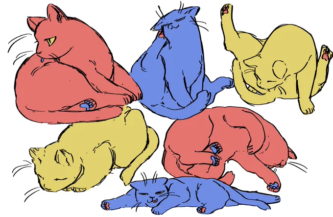 疲れた時は猫を描け(猫の日遅刻) 