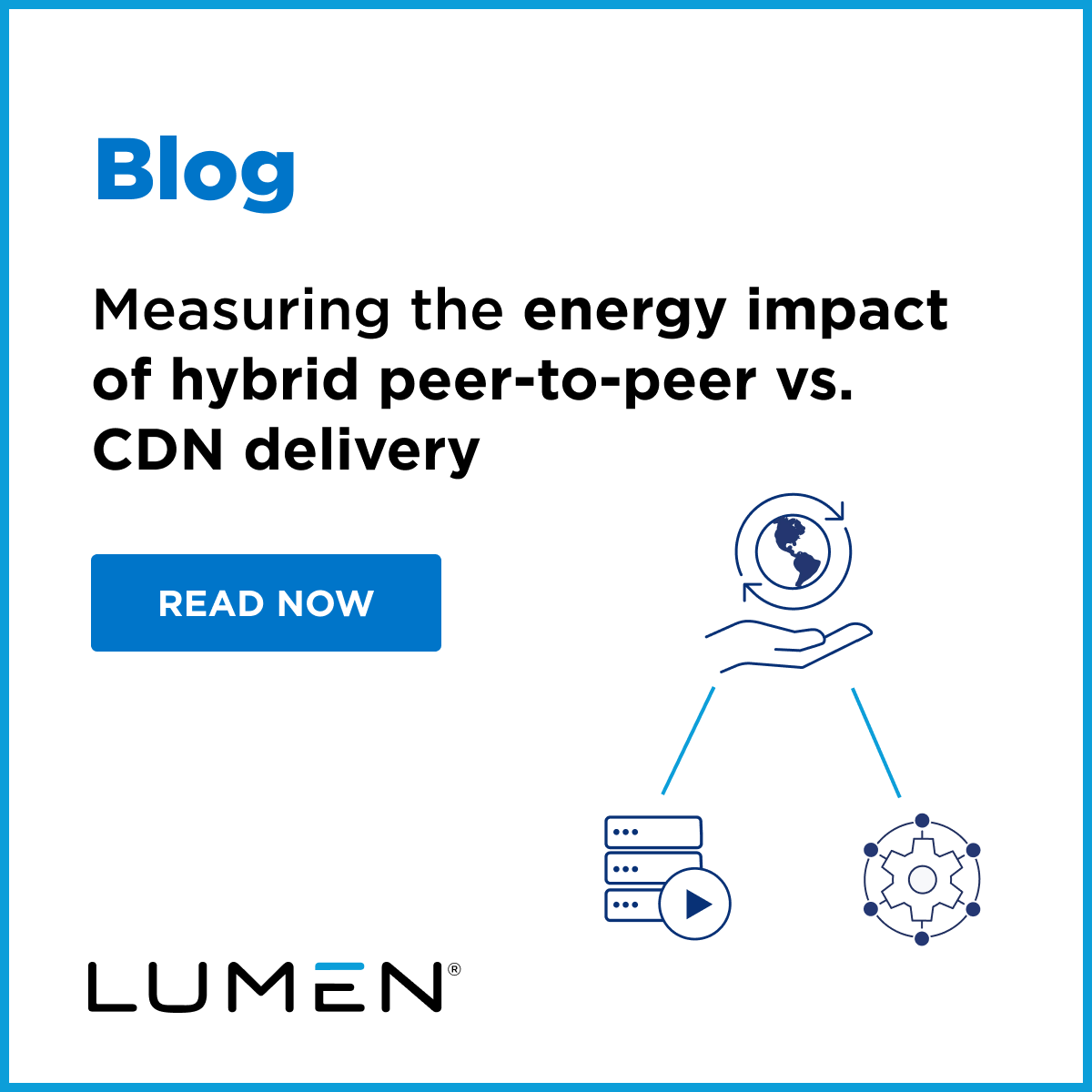 The impact of online content delivery on the environment has been a hot topic. Read our latest article to see our initial results measuring the energy impact of delivering over a #CDN and #MeshDelivery. 
bddy.me/3SoCRXS
#Sustainability #videodelivery #streamingmedia