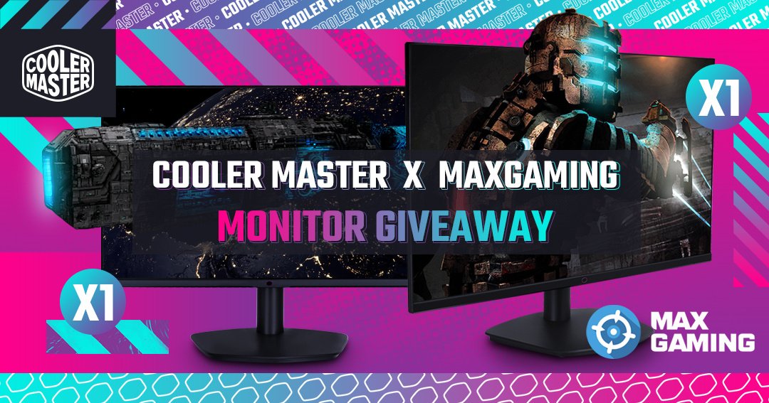 wearemaxgaming's tweet photo. 🖥️📣 Giveaway together with @CoolerMasterND.  ⬇⬇⬇

They are giving away the 165Hz GM27-FFS and 144Hz GM238-FFS! Read more and join in on the fun here:
👇👇

https://t.co/AhYY3Ur3t8 https://t.co/IrLIlmrVq7