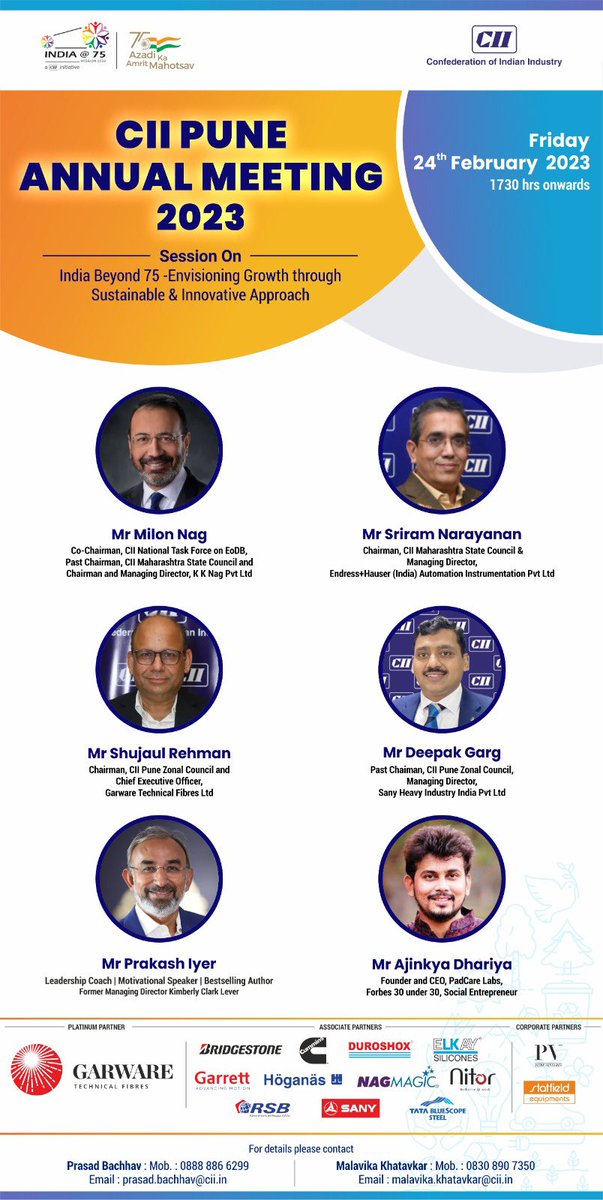 CII4WR's tweet photo. Join us tomorrow

#CIIPune Annual Meeting 2023, from 1730 hrs onwards. 

We look forward to your presence at this session! 

#CIIEvents #Pune #annualmeeting https://t.co/XJLyF9dHws