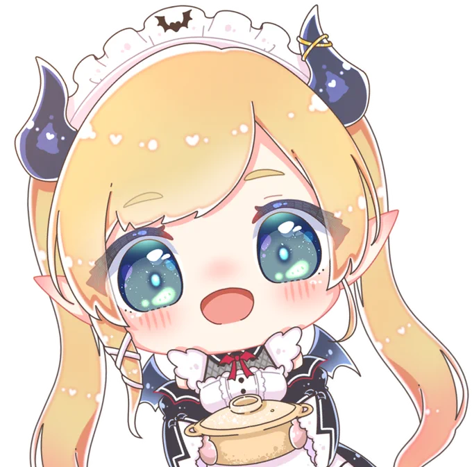 静止画、透過素材。ちょこ先生の料理をキラキラしてみるフレアちゃんを想像したらなんだかニマニマしてしまったので描いてみました。#しょこらーと#しらぬえ#ちょこっとクッキング 