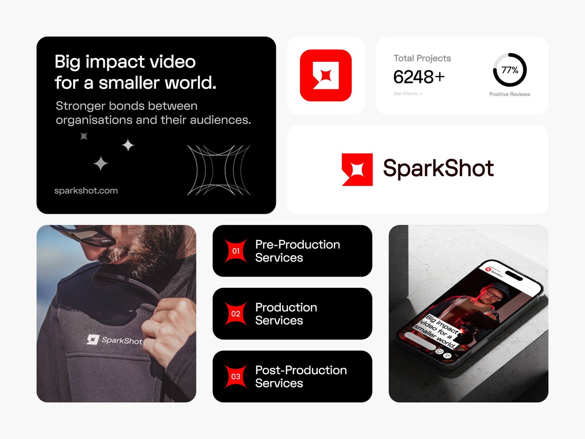 izazmahammad_'s tweet photo. SparkShot - Visual Identity
Initial Concept: Flash + Hand Great Sign
Contact at https://t.co/FwO64nVIj2
#logo #branding #brandidentity #logodesigner #logodesign #designer #designxpart #filmmakerlogo #videographylogo #photographylogo #sparkshot #project #videoproduction https://t.co/NQHeyJlfgD