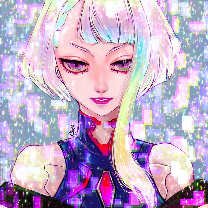 #CyberpunkEdgerunners#今日の群青絵lucy 