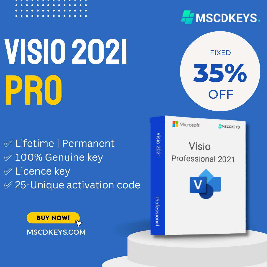 mscdkeys's tweet photo. BIG SALE Offer On-Going! Get 35% Off with Coupon: NY2023 at https://t.co/S66Hq3SI1d.
Visio 2021 Pro at only- $45
✅ Lifetime Permanent Key
✅ 100% Genuine Key
👍 24/7 Tech Suppor
#visio #visio2021 #visio2021pro #cheapvisio2021pro #visiolicensekey #visio2021key #visio2021prokey https://t.co/4ZY9Ejgqoh