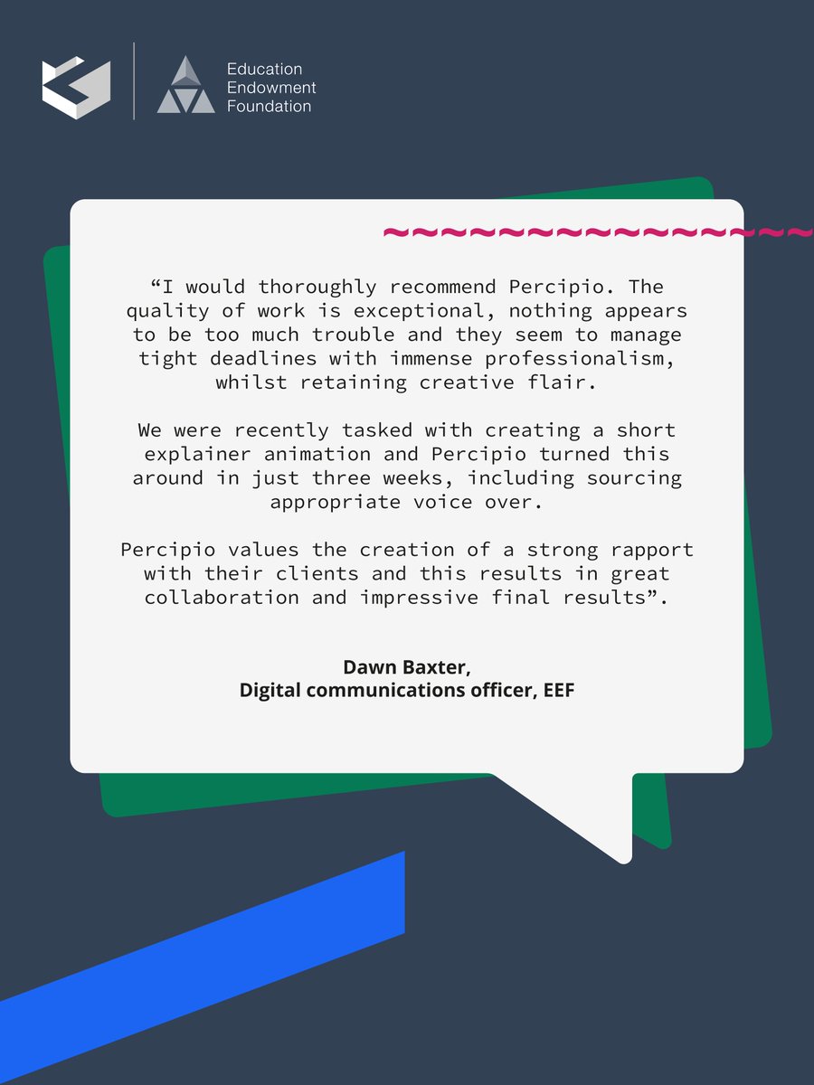 SystemsIo's tweet photo. We love hearing positive feedback from our clients.

Having worked with the @EducEndowFoundn for 12 years, our dedicated team have created not only their digital platforms, but produced their guidance reports, animations, classroom resources, social posts &amp; more! https://t.co/eiQalF8zOI