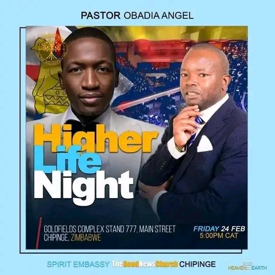 Count down continues... 1 Day Left
By the Grace upon our man of God C.I.C Prophet Uebert Angel and Madam Bebe Angel, Spirit Embassy Chipinge is Graced and it's starting at a Higher note.
#goodnewsworld #goodnewsnation #uebertangel #bebeangel #ruralchurch #spiritembassy