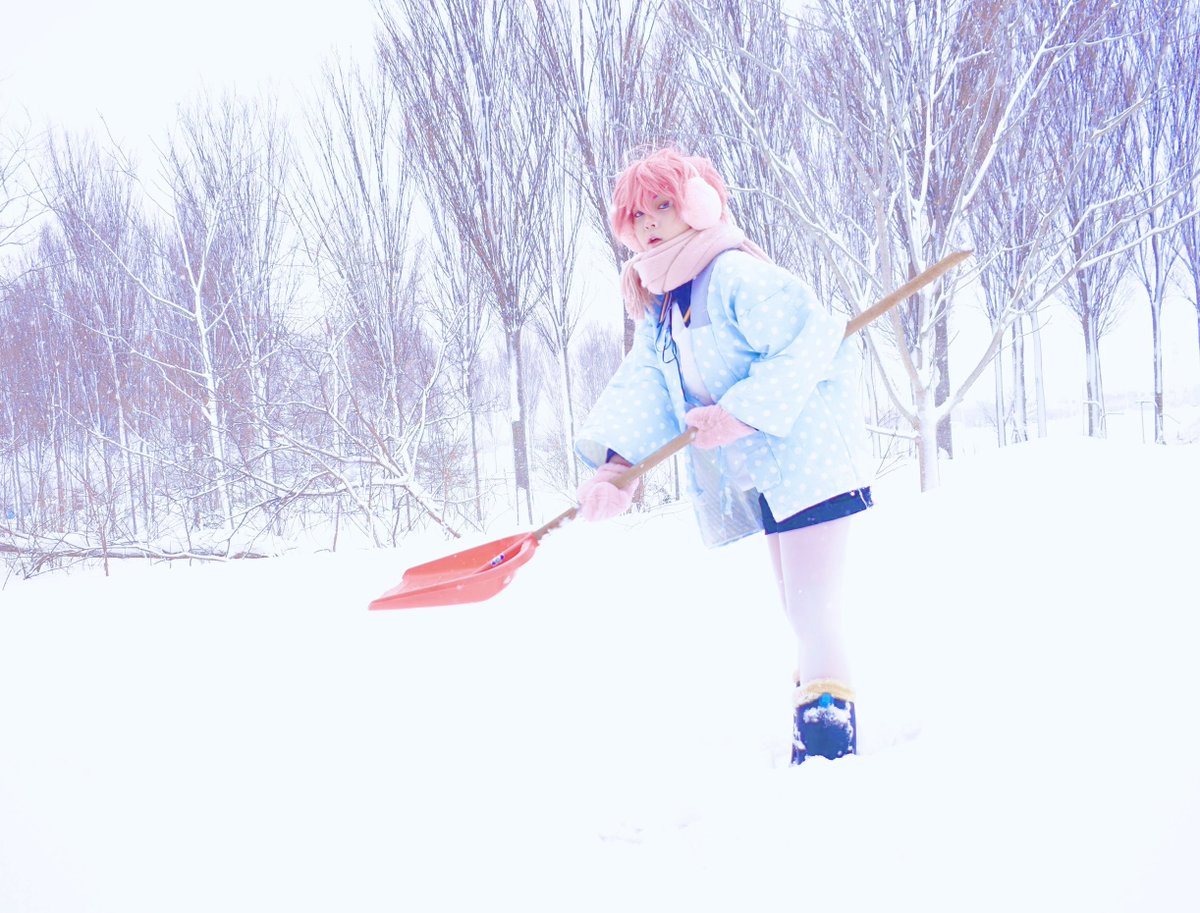 ⚠︎cosplay、捏造衣装

　　　　　冬の景趣

雪かき当番　　　秋田藤四郎