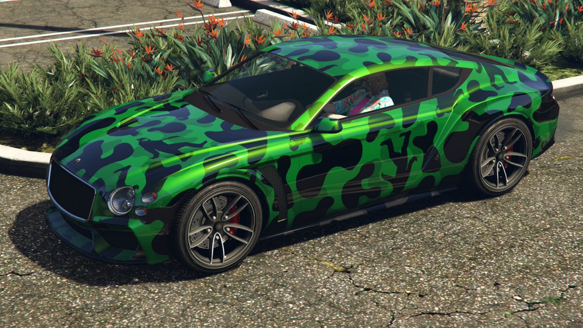 WildBrick142's tweet photo. This week's vehicles have *previously unreleased* liveries - grab 'em before they're gone! #GTAOnline
Previon (at Lucky Wheel): Fukaru
Blista Kanjo (at LSCM Test Ride): Street Samurai
Paragon R (at Luxury Autos): Yeti Camo
Hermes (at Premium Deluxe Motorsport): Amazing Albany II https://t.co/0RMDYuHwfD