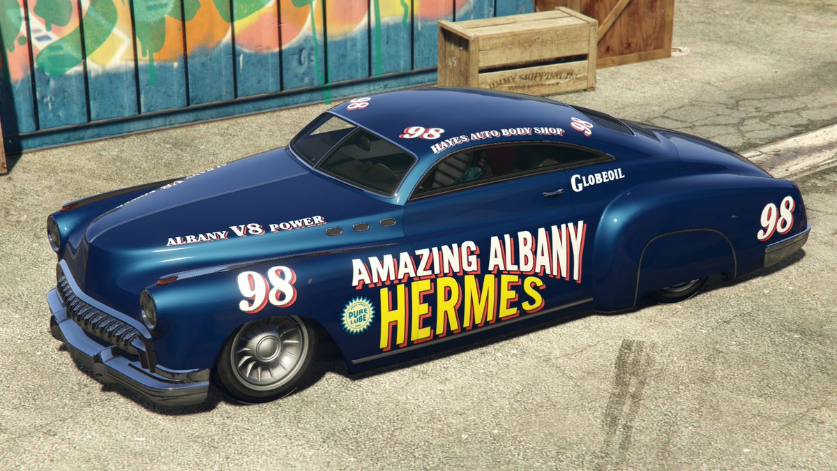 WildBrick142's tweet photo. This week's vehicles have *previously unreleased* liveries - grab 'em before they're gone! #GTAOnline
Previon (at Lucky Wheel): Fukaru
Blista Kanjo (at LSCM Test Ride): Street Samurai
Paragon R (at Luxury Autos): Yeti Camo
Hermes (at Premium Deluxe Motorsport): Amazing Albany II https://t.co/0RMDYuHwfD