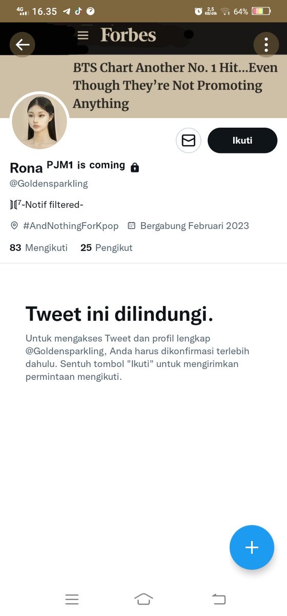 GoIdensparkling's tweet photo. Guys tolong report sekarang dia nyamar jadi gue, karena gue bikin thread eksposing tentang kelakuan. Dan ngancam bakal ttp make usn gue selamanya. Gue di block pls report @goldensparkiing https://t.co/P11sPiIeOY