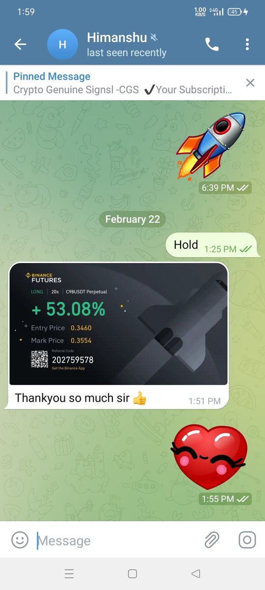GenuineSignal's tweet photo. Expert of  Crypto Trading, Daily 3-5 Free signal with High Accuracy . Signal is Free you can make Weekly  400%-500% profit Easily. Join Our Telegram https://t.co/lOlRKu0tL5

#cryptotrading #Signals #cryptocurrency #crypto #tradingstrategy #daytrader #daytrading #DayTrading https://t.co/R6n6THN53P