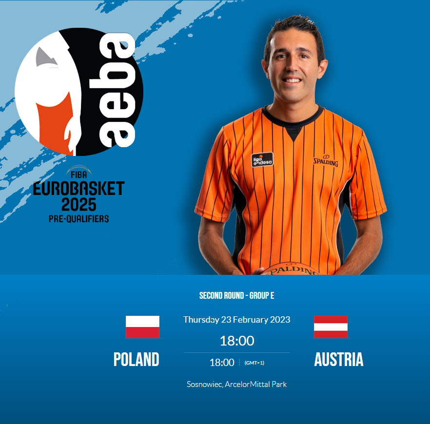 ArbitrosAEBA's tweet photo. 🏃 Alberto Sanchez y Sergio Manuel
👉@FIBA Eurobasket 2025 Pre-qualifiers
📆 23 de febrero
🏀 #ArbitrosAEBA #Refereelife https://t.co/ubsoEwSxg6