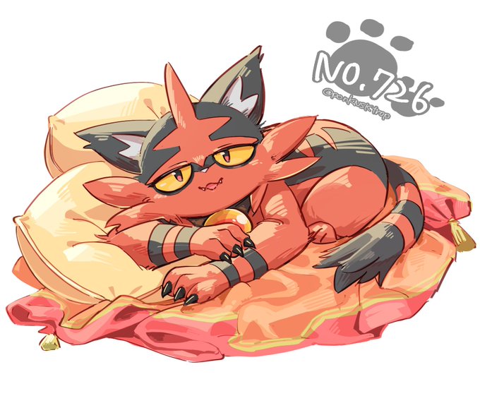 遅刻だけど気にしない気にしない⋯猫ポケモンで1番好きなのはニャヒートだな#猫ポケモンの日 