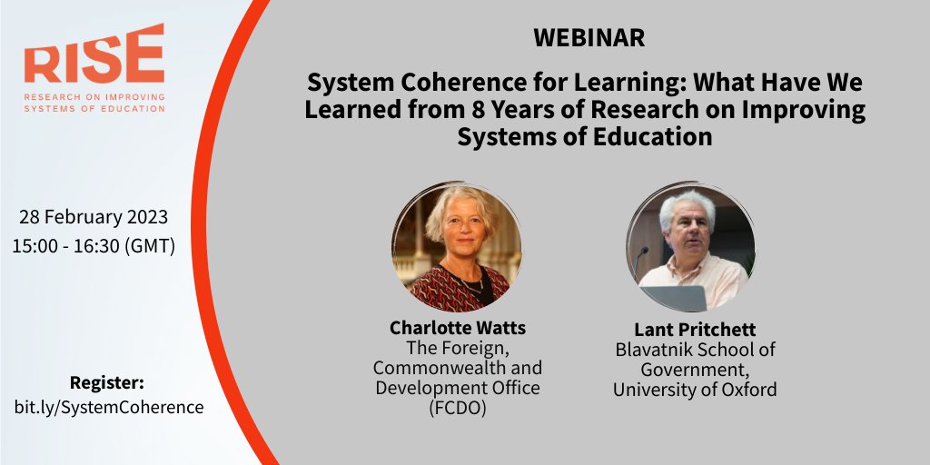 Research on Improving Systems of Education (RISE) tweet media