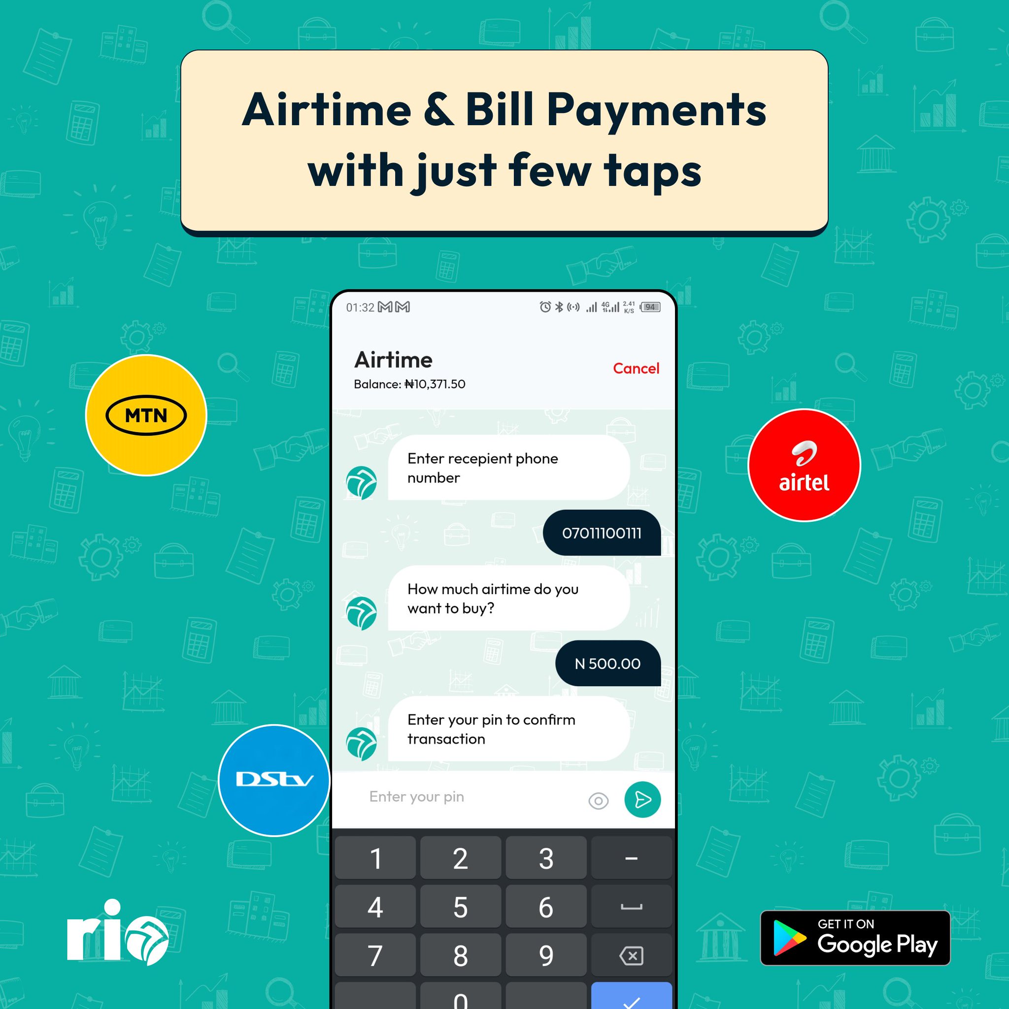 Rio on Twitter "Paying bills has never been easier. With just a few