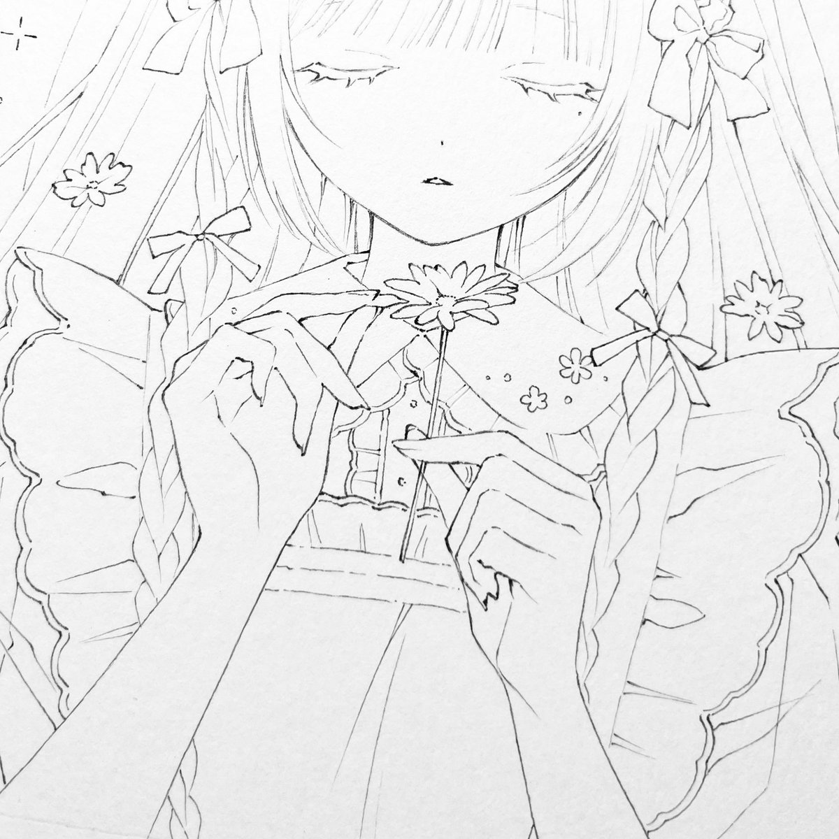 春の絵 制作中 ⊹ 