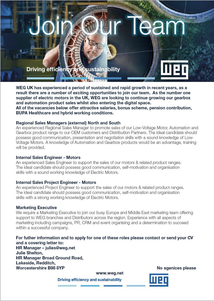 Drives & Controls on Twitter "AD WEG_EMENA Job Openings Join Our