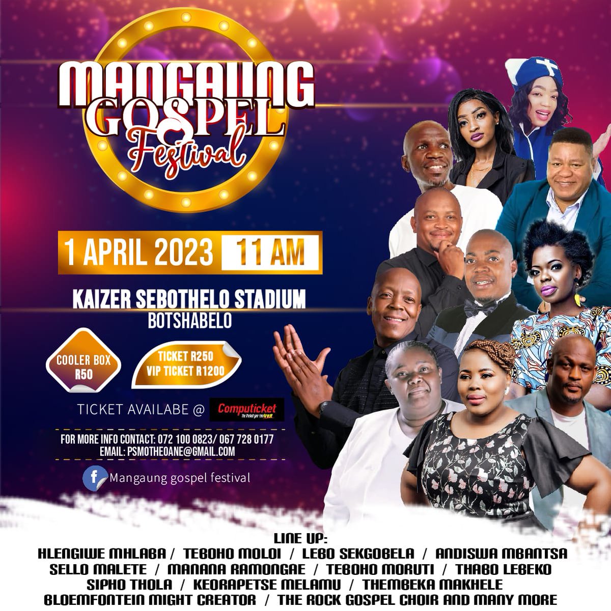 ttnradio's tweet photo. 🚨Event Alert🚨Mangaung Gospel Festival 

Please buy your ticket on time to avoid disappointment.

https://t.co/pLJIOGzMWk...

Ticket R250 https://t.co/MhTbr1Nt8I