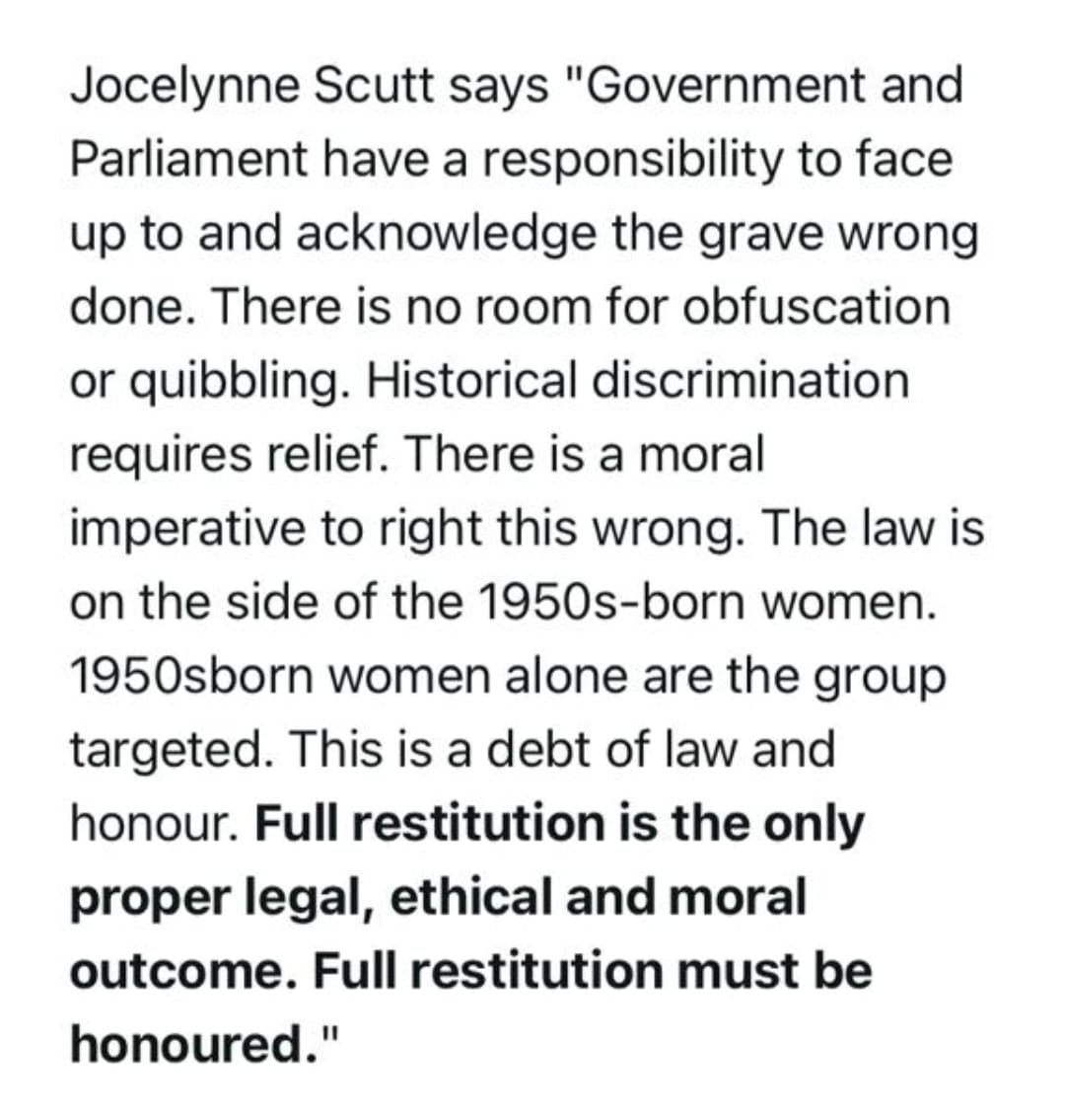 LouiseM83596371's tweet photo. @WASPI_2018 #FullRestitution SP #Backto60 for ALL #50sWomen #CEDAW #DirectDiscrimation proven. #CEDAW #GR40 NO: ifs/buts/maybes #PHSO/#WASPI compensation crumbs. @alanwhiteheadmp @LabourSatvir @WaspiSEEssex @WaspiLewes2018 @Brighton_WASPI https://t.co/i3NLquZld4