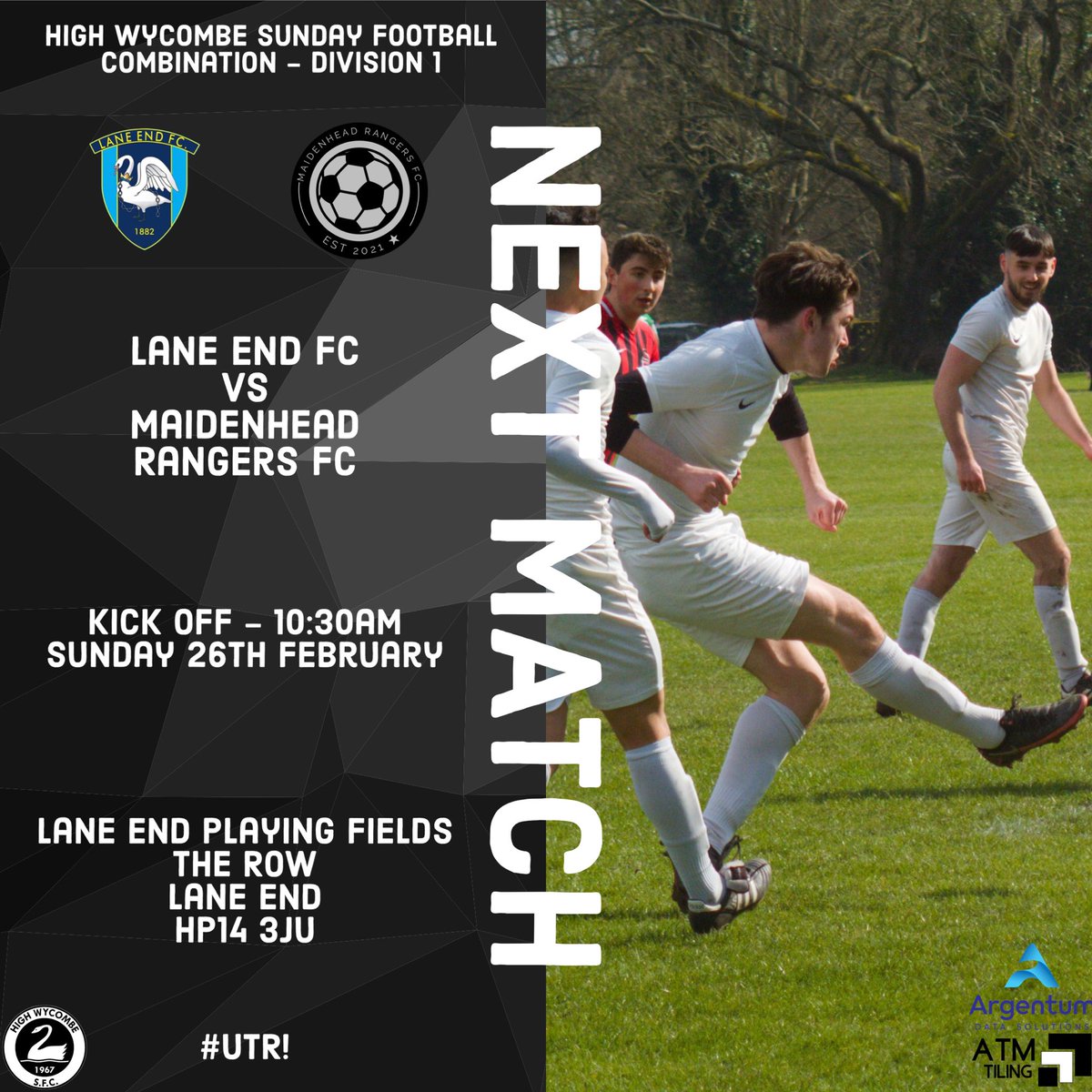 MaidsRangersFC's tweet photo. This week we take on Lane End in a massive game for the league as we sit 2 points behind them. A big game meaning a result here would put us 2nd. Come down and show your support to what should be a good game! UTR! https://t.co/mmUcCaXfzg