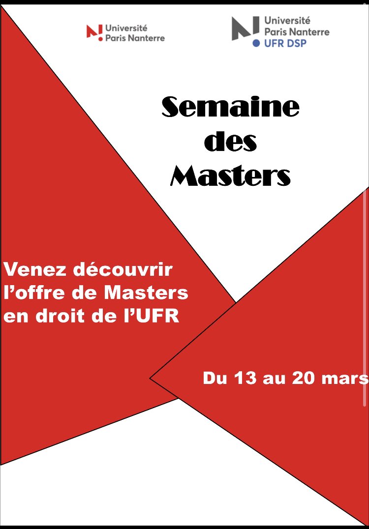 UFR Droit Science politique Université Nanterre tweet media