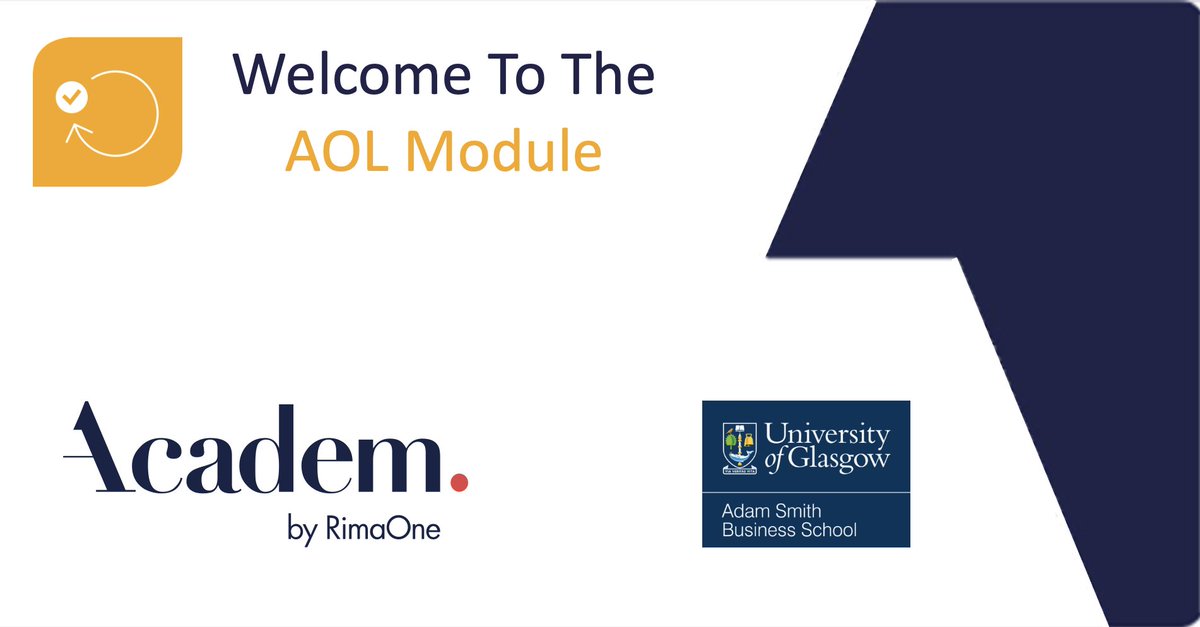 Academ_R1's tweet photo. We are pleased to have our client @UofGlasgow add our #AOL module to their #ACADEM solution and to also support them with their @AACSB AOL process. Thank you for your continous trust in ACADEM by RimaOne! https://t.co/VI6lBtusBJ