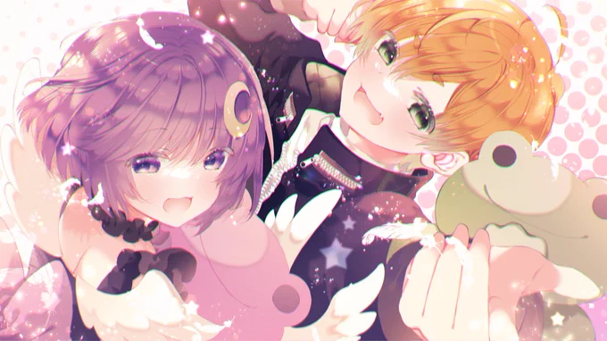 うちゃとふぃにちゃん(*˘︶˘*).。.:*  #うちゃArt 