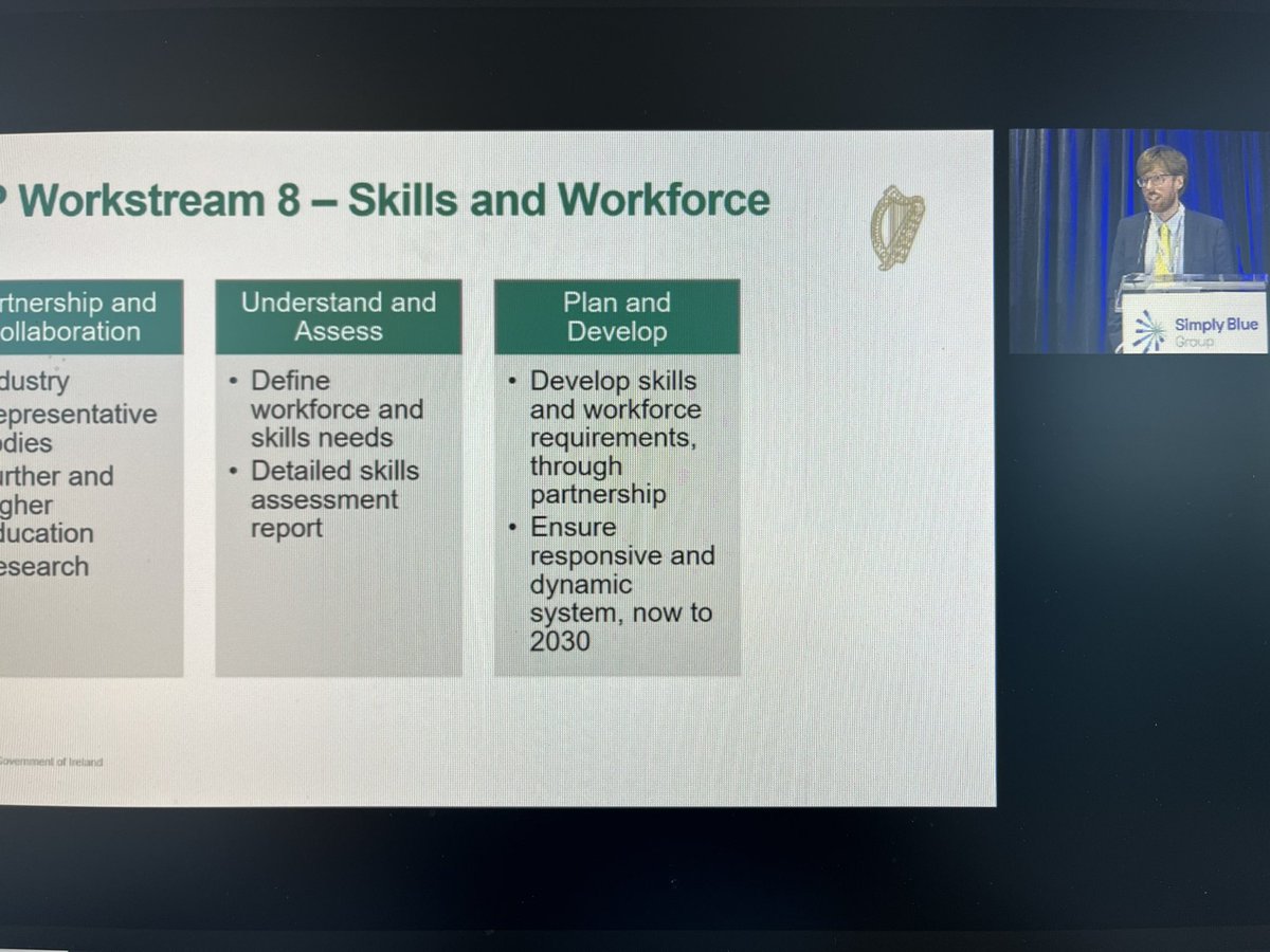 DeirdreLane82's tweet photo. Alex Dowdall of the Department of Further and Higher Education, Research and Innovation discussing the “valuable transferable skills from our fishers” at the #SeafarersConf2023 #highereducation #maritime #fisheries #IntheNI https://t.co/3rltacDBq0
