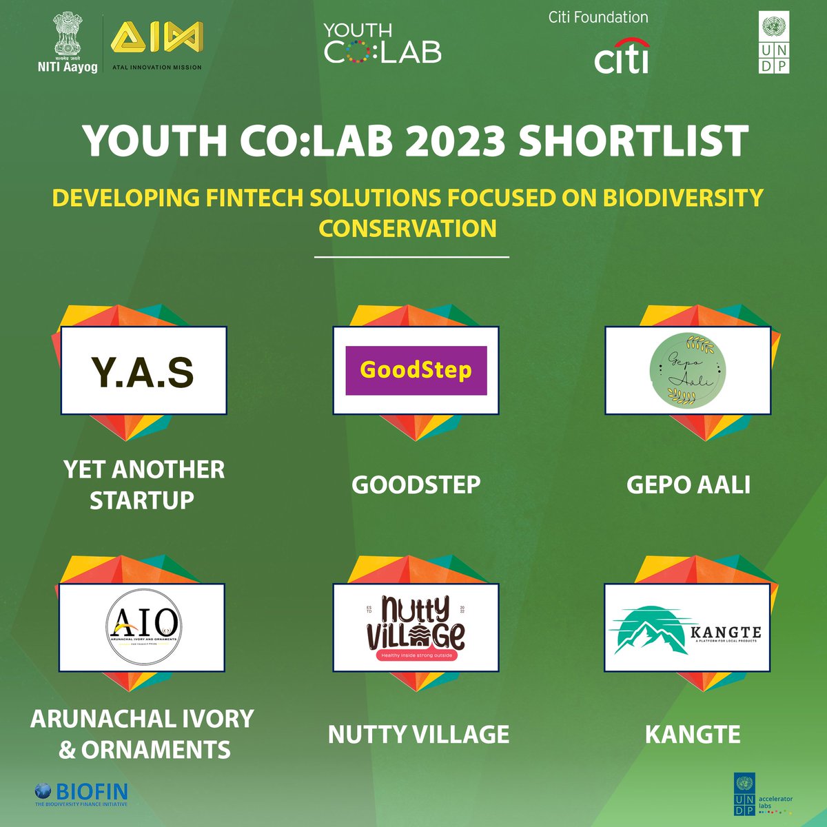 UNDP_India's tweet photo. 🥁The shortlist for #YouthCoLab India 2023 is out!🥁

Congratulations to the shortlisted start-ups👩🏻‍💻👨🏽‍💻.

Stay tuned to know more about their innovations💡.

@AIMtoInnovate @YouthCoLab 

#YouthCoLab2023 https://t.co/5US3g6910f