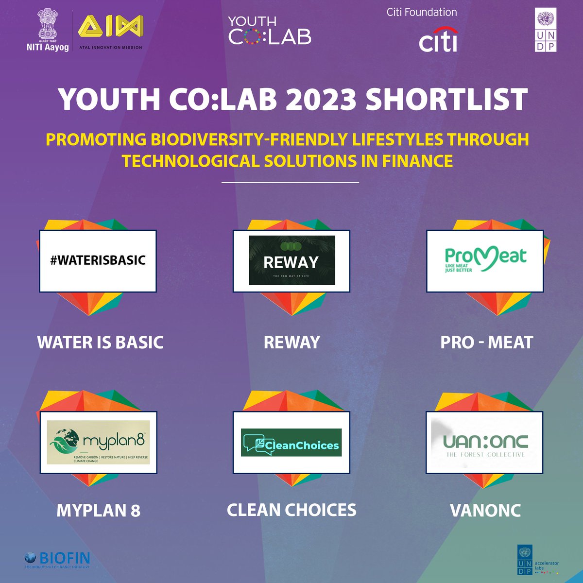 UNDP_India's tweet photo. 🥁The shortlist for #YouthCoLab India 2023 is out!🥁

Congratulations to the shortlisted start-ups👩🏻‍💻👨🏽‍💻.

Stay tuned to know more about their innovations💡.

@AIMtoInnovate @YouthCoLab 

#YouthCoLab2023 https://t.co/5US3g6910f