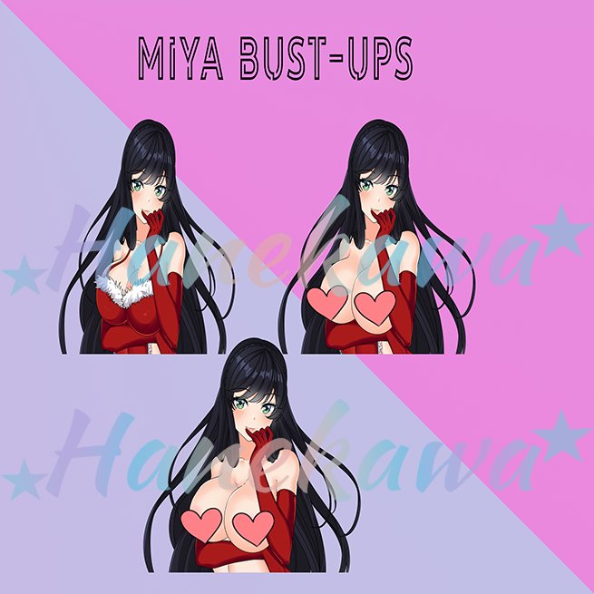 HanekawaDesigns's tweet photo. Check out these stunning new designs for Miya, my third OC! Get ready to feel more alive than ever before with these fresh new looks. Your blood is going to run hot with these outfits.
https://t.co/mRgN7jlpsJ
 #Miya #OC #AnimeStickers #SexyOC #LewdAnimeStickers https://t.co/utDYzWHgji