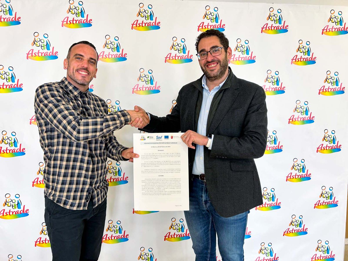 Apromur_'s tweet photo. Desde @Apromur_ y @AstradeRMurcia colaboraremos para la inclusión laboral en el sector audiovisual de las personas con autismo🤝Es importante dar oportunidades a los jóvenes con los que #Astrade desarrolla su labor diaria, con tantas ganas de comenzar en el sector #audiovisual https://t.co/x0SefBM0Uf