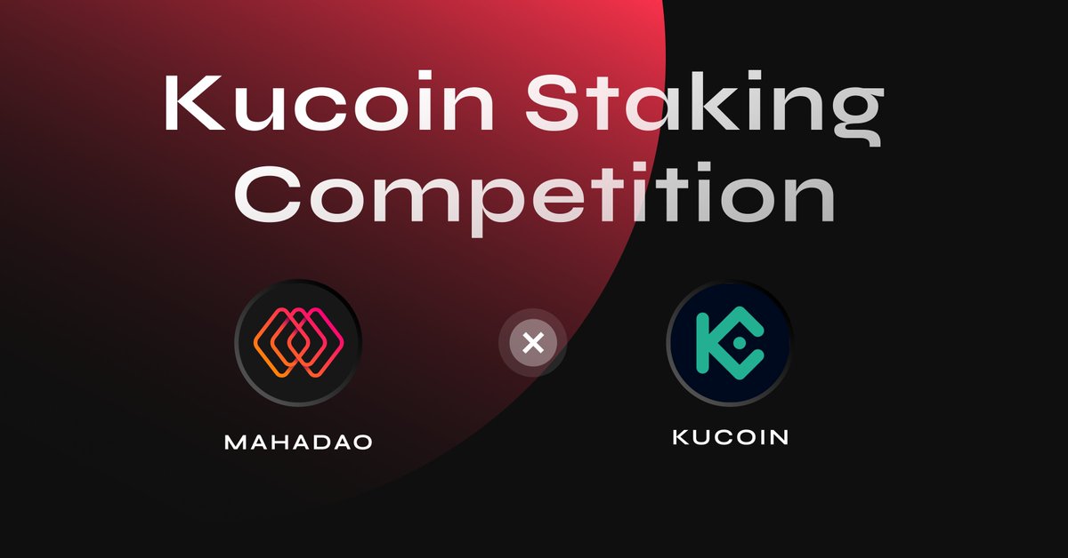 wagmie__'s tweet photo. Kucoin x MahaDAO Staking Competition 🚀
🎮 Super excited to announce a fixed staking competition with @kucoincom before the launch of @thepeopleofeden NFT collection
🔥 APR: 100% in $MAHA
🕐 Period: 30 days
🎁 Top 10 stakers receive People Of Eden NFTs
https://t.co/ke9kD7wkrc https://t.co/HSH6hnZ7Bu