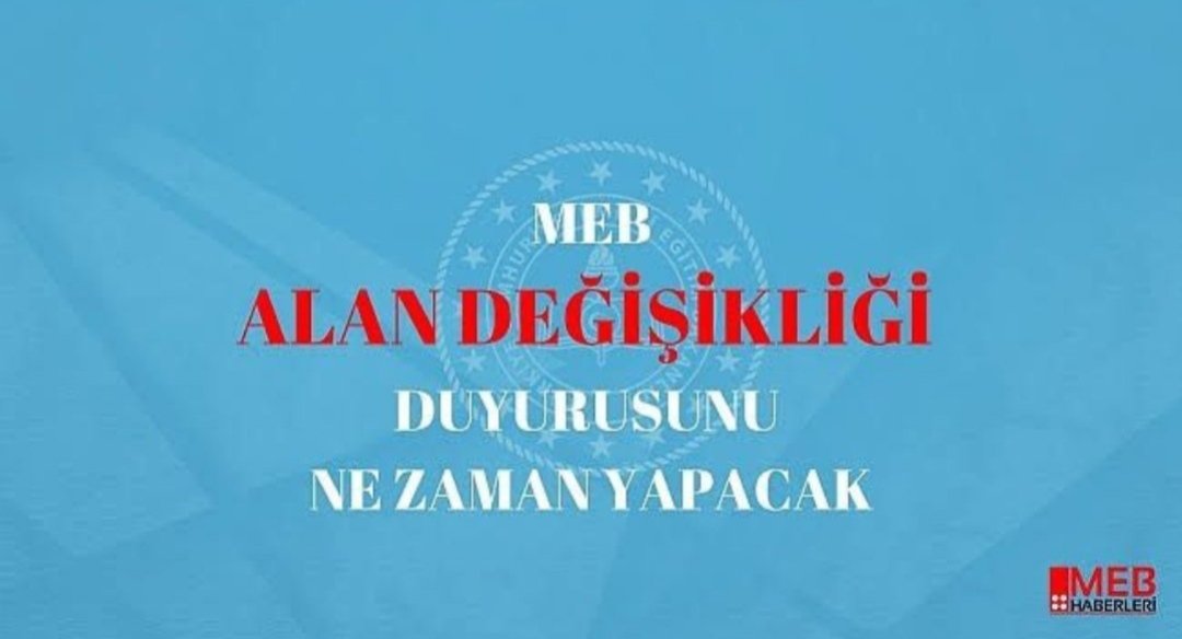 <a href="/prof_mahmutozer/">Mahmut Özer</a> DİPLOMAYA DAYALİ alan değişikliği takvimi bir an önce yayınlanmalidir <a href="/tcmeb/">Millî Eğitim Bakanlığı</a> <a href="/prof_mahmutozer/">Mahmut Özer</a> <a href="/mebpgm/">Personel Genel Müdürlüğü</a> <a href="/fehmirasimcelik/">Fehmi Rasim Çelik</a> <a href="/yilmaznazif/">Nazif Yılmaz</a> <a href="/_aliyalcin_/">Ali YALÇIN</a> <a href="/EgitimBirSen/">Eğitim-Bir-Sen</a> <a href="/MemurSenKonf/">Memur-Sen</a> @latif_selvi <a href="/sukru_kolukisa/">Şükrü Kolukısa</a> <a href="/hasanyyayla/">Hasan Yalçın Yayla</a>