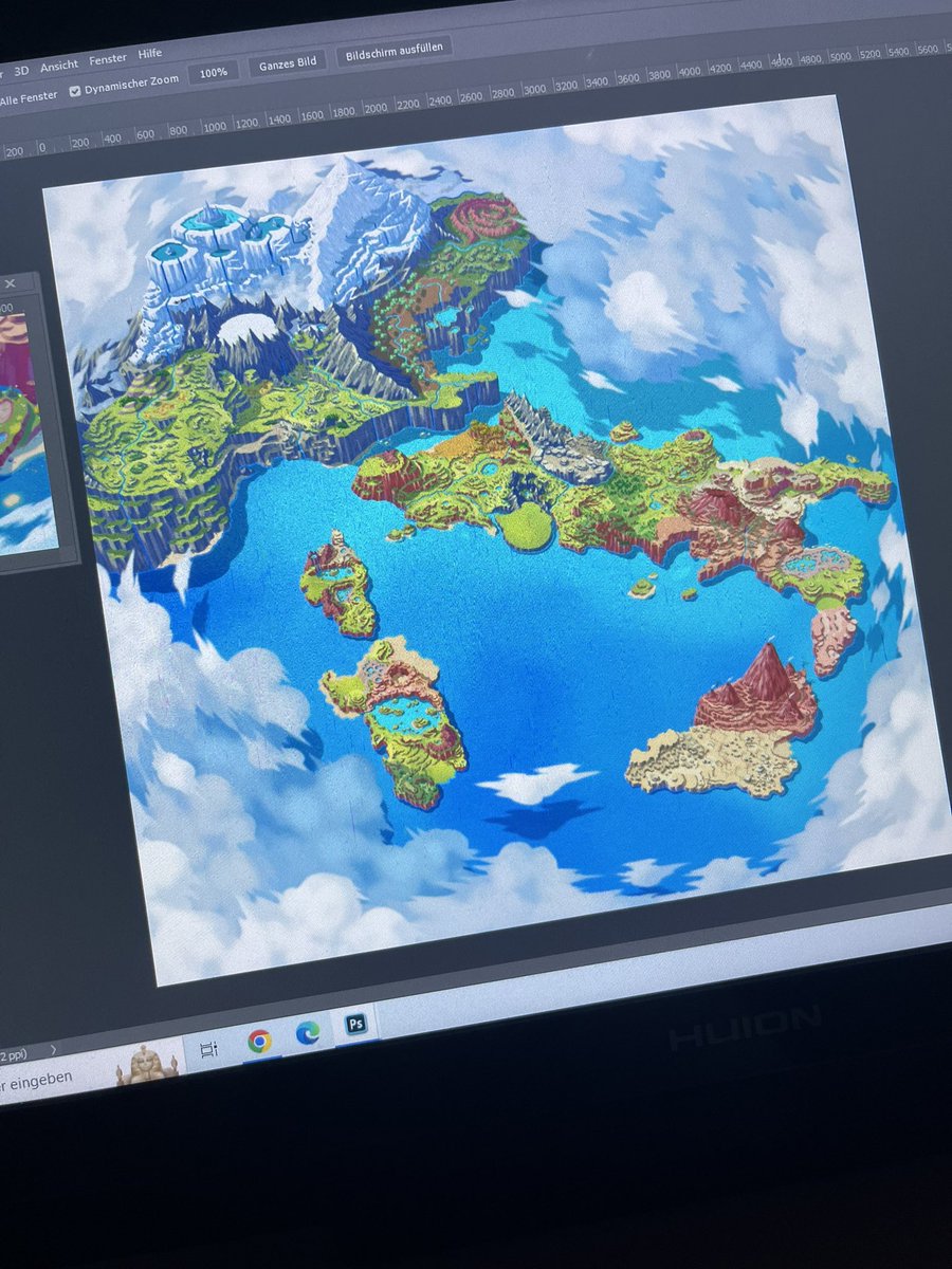 DerDennis218's tweet photo. Thought I’d post an update of my 2023 project map. Still only about 50% done because the cities and points of interests take so much time doing. How do you like it so far?

#fakemon #pokemon https://t.co/fan0ZePKP5