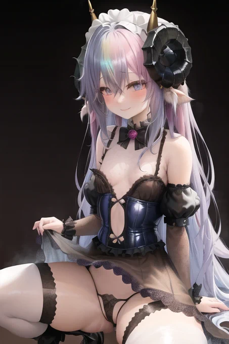 あーもう、webUIわからーんww LoRAってどうやんねーん(インストールはできたはずだけど、run_popup.batを起動しても、そこから進まない)!  しょうがないので、うちの子を生成して気を紛らわす。ホント、勉強しっぱなし……。  #AIイラスト #stablediffusion