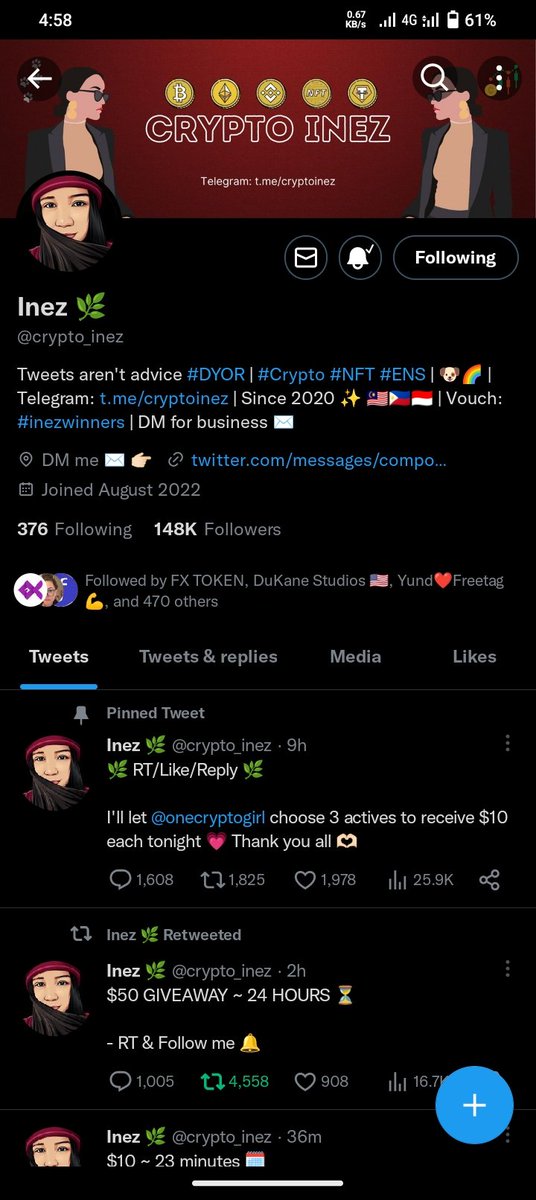 winneriest's tweet photo. @crypto_inez done ✅ https://t.co/ZqlRC8g8cF