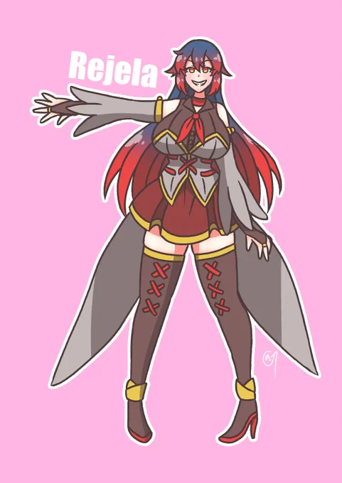 新年リクエスト4本目i☆ラビさん()ところの黒リジェラ(クロラ)になります。上手く描けました!  