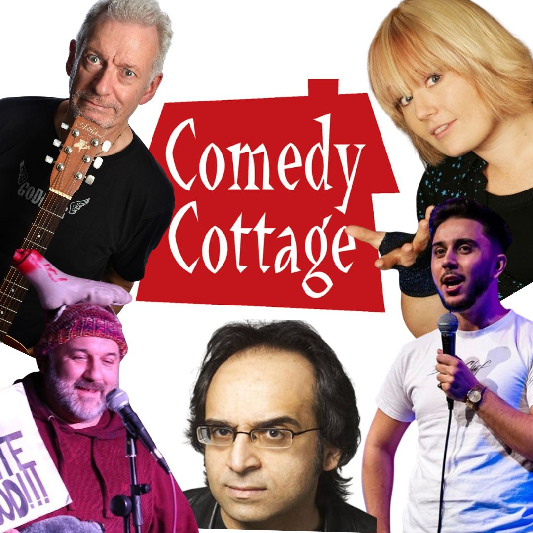 TOMORROW, Comedy Cottage is back with wonderful stars⚡ @RonnieGolden1 , @charmianhughes , Inder Manocha, Mushin Yesilada, Dan Hoy & @SajeelaKershi Book👉 orlo.uk/2PAmY #HQRedhill #reigate #redhill Please note that, sadly @sarahbennetto can no longer be with us
