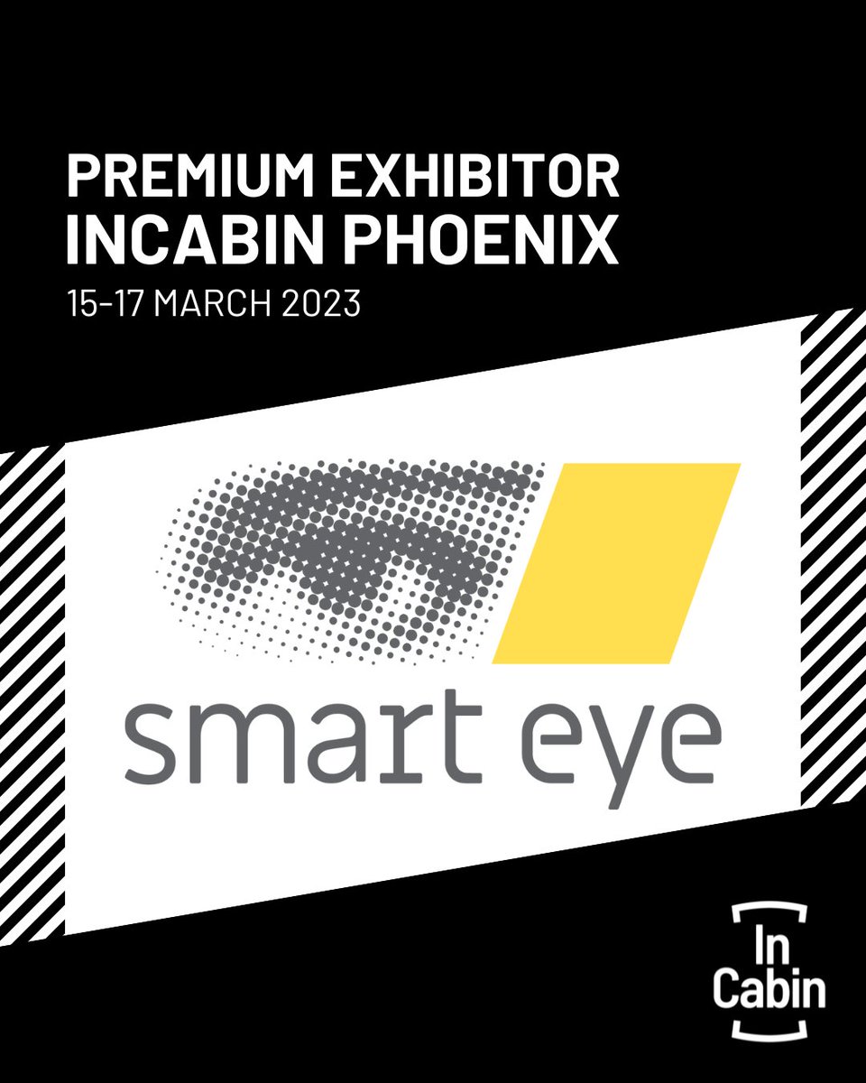 SmartEyeAB's tweet photo. Smart Eye is excited to return to #InCabin – this time in Phoenix, Arizona! 🚘🌵

In Smart Eye’s booth, we will demo our latest and greatest #InteriorSensing #AI technology – for improved #roadsafety and enhanced mobility experiences. 

You'll find us in booth #12! https://t.co/NJO2r1Ervg