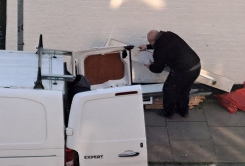📸 We caught this construction waste being dumped on CCTV and issued the offender with a £400 on-the-spot fine.

❌ We're clamping down on fly-tipping to create a #CleanerLewisham. Find out how you can report people fly-tipping at lewisham.gov.uk/CleanerLewisham.